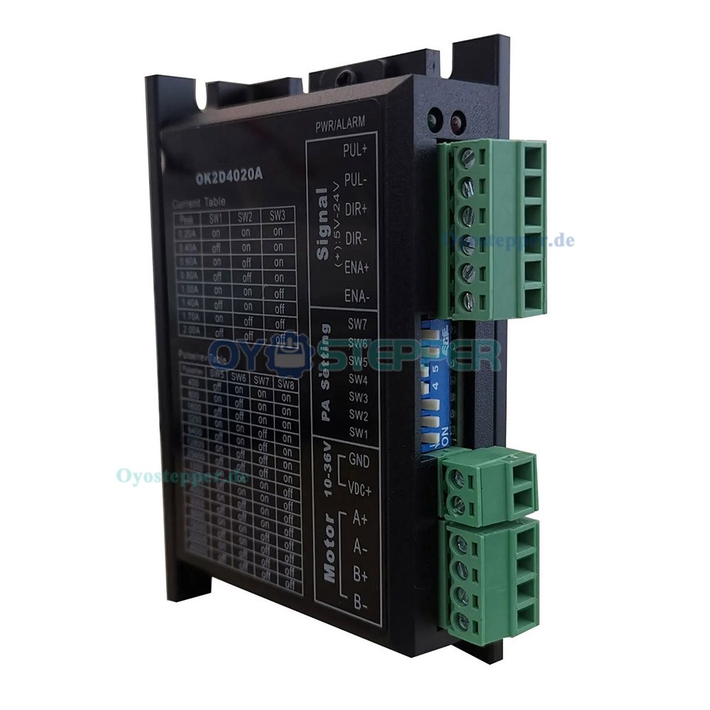 Digitaler Schritttreiber 0,2-2A 5-24 VDC für NEMA 8, NEMA 11, NEMA16, NEMA17 Schrittmotor